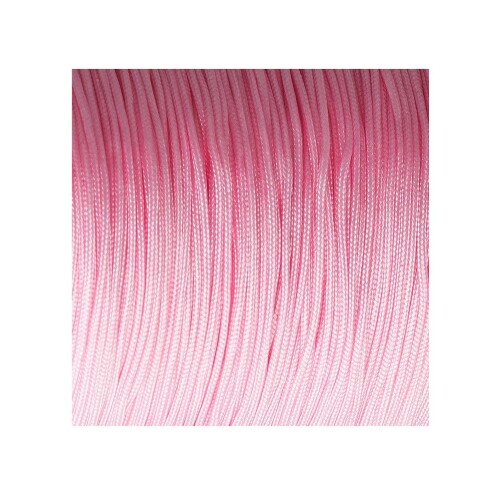 Macrame ribbon satin cord Ø1mm Pink