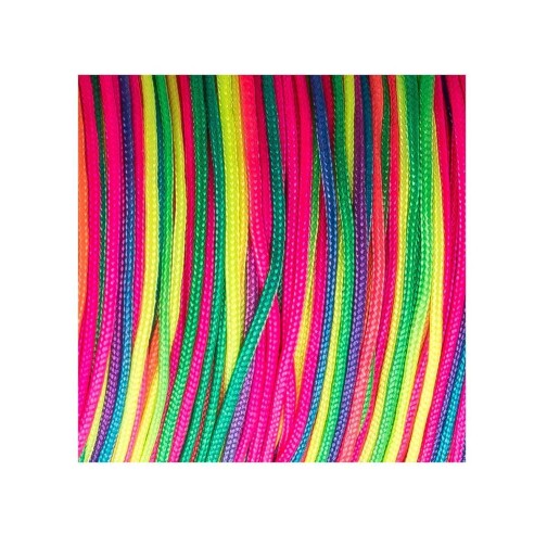 10m macramé lint satijnkoord Ø1mm Kleurverloop