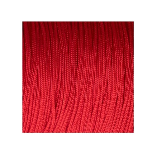10m Macrame ribbon satin cord Ø1mm Red