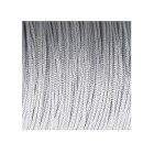 10m Nastro Macrame in corda di raso Ø1mm Grigio chiaro