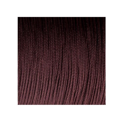 10m macramé lint satijnkoord Ø1mm Donkerbruin