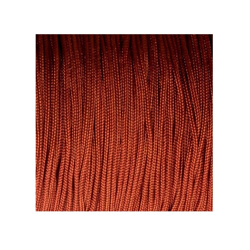 10m Cordón de satén de cinta de Macrame Ø1mm Rojo óxido