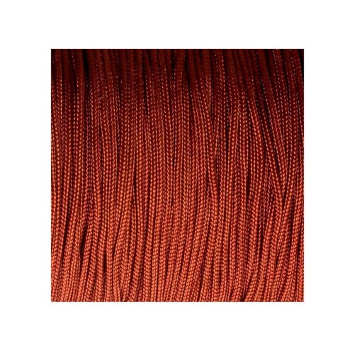 10m Cordón de satén de cinta de Macrame Ø1mm Rojo óxido