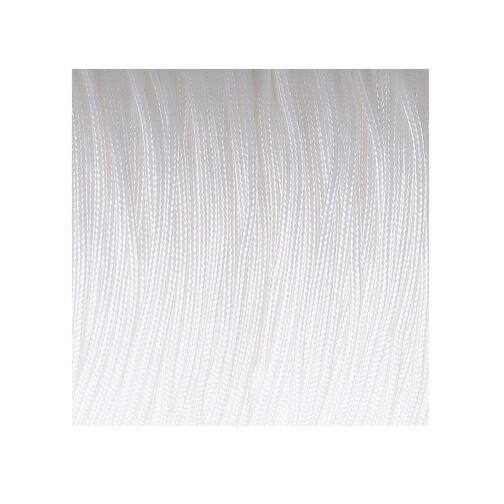 10m Macrame ribbon satin cord Ø1mm White