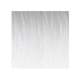 10m Macrame ribbon satin cord Ø1mm White
