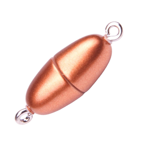 Magic-Power-Magnetic closure oval copper matt 17x8mm