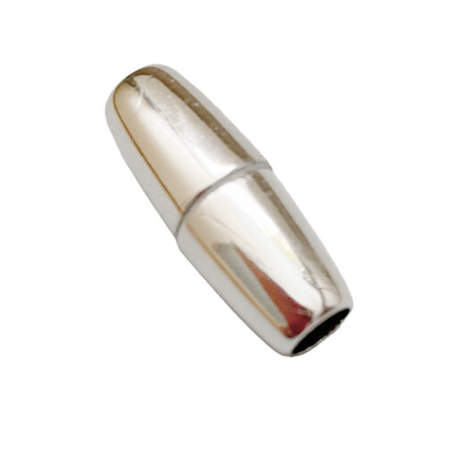 Magic-Power-Magnetverschluss Olive silber glänzend (ID 5mm)