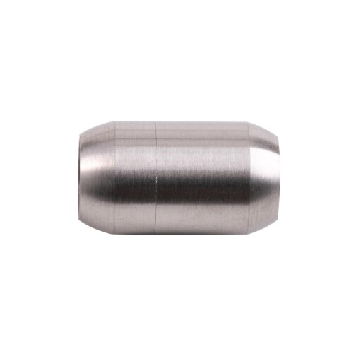 Stainless steel magnetic clasp 21x12mm (ID 8mm) brushed