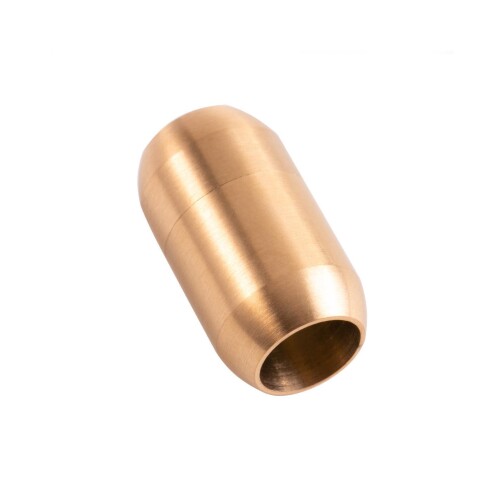 Chiusura magnetica oro in acciaio inox 21x12mm (ID 8mm) spazzolato