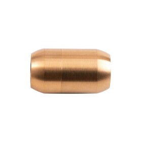 Stainless steel magnetic clasp gold 21x12mm (ID 8mm) brushed