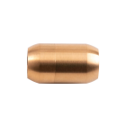 Edelstahl Magnetverschluss gold 21x12mm (ID 8mm) gebürstet