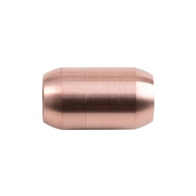 Stainless steel magnetic clasp rose gold 21x12mm (ID 8mm) brushed