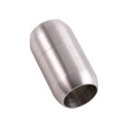 Chiusura magnetica in acciaio inox 25x14mm (ID 10mm) spazzolato