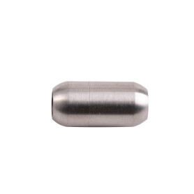 Stainless steel magnetic clasp 18x7mm (ID 5mm) brushed