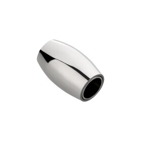 Stainless steel magnetic clasp 15x9mm (ID 5mm) polished