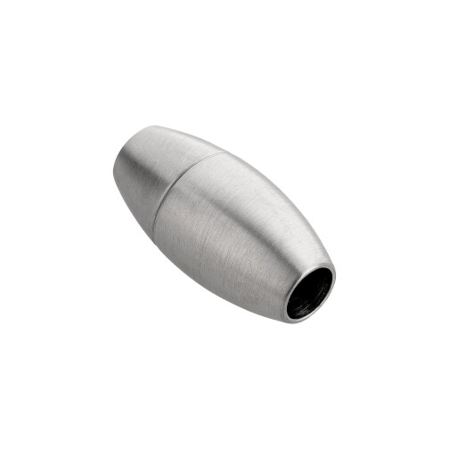Cierre magnético de acero inoxidable 17x8,5mm (ID 4mm) cepillado