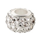 Cuenta Shamballa de gran agujero Cristal 12mm (ID 5mm)