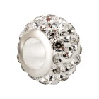 Cuenta Shamballa de gran agujero Cristal 12mm (ID 5mm)