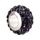 Cuenta Shamballa de gran agujero Tanzanite 12mm (ID 5mm)