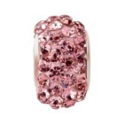 Cuenta Shamballa de gran agujero Rose 12mm (ID 5mm)