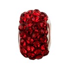 Cuenta Shamballa de gran agujero Siam 12mm (ID 5mm)