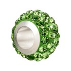 Shamballa Großlochperle Peridot 12mm (ID 5mm)
