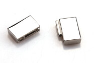 Stainless steel magnetic lock rectangular (ID 15x3mm) polished