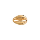 Zamak bedel/tussenzetsel cowrie schelp goud 12x8mm 24K verguld