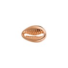 Zamak pendant/connector Kauri shell rose gold 12x8mm 24K rose gold plated