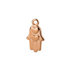 Zamak-Anhänger Hamsa Hand rosegold 8x13mm rosévergoldet