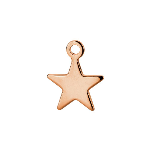 Zamak sterhanger roségoud 15x12mm roséverguld