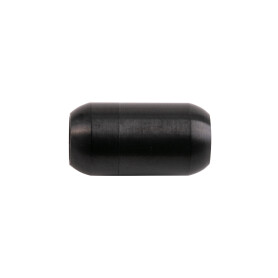 Edelstahl Magnetverschluss schwarz 19x10mm (ID 6mm) gebürstet