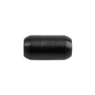 Edelstahl Magnetverschluss schwarz 19x10mm (ID 6mm) gebürstet