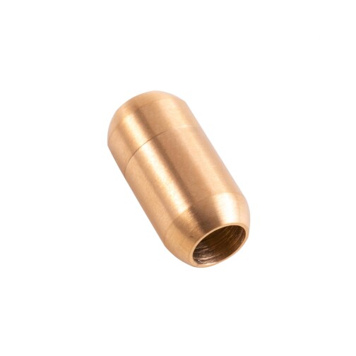 Chiusura magnetica oro in acciaio inox 19x10mm (ID 6mm) spazzolato