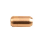 Cierre magnético oro de acero inoxidable 19x10mm (ID 6mm) cepillado