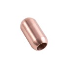 Chiusura magnetica oro rosa in acciaio inox 19x10mm (ID 6mm) spazzolato