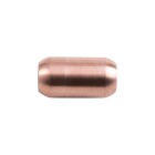Roestvrijstalen magneetsluiting roségoud 19x10mm (ID 6mm) geborsteld