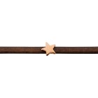 Zamak schuifkraal / schuiver ster roségoud ID 5x2mm 24K roségoud verguld