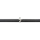Zamak Schiebeperle Flamingo antik silber ID 5x2mm 999° versilbert