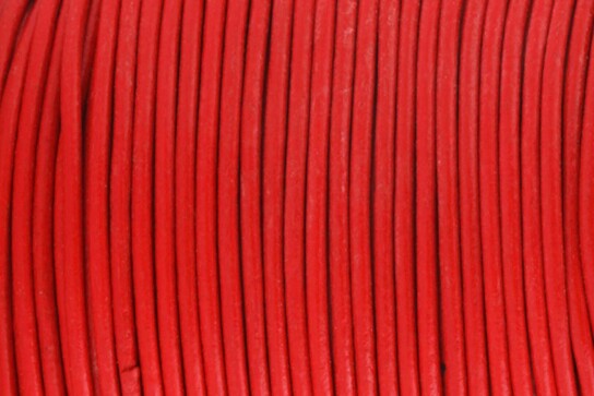 Cinturino in pelle di capra Rosso ø1,5mm