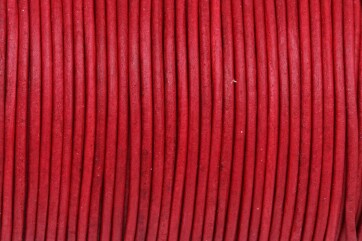 Ziegenlederriemen Vintage Red ø1,5mm