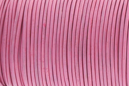 Ziegenlederriemen Dark Pink ø2mm