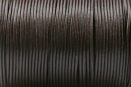 Ziegenlederriemen Chocolate ø2mm