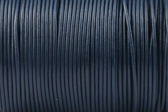 Goatskin strap Dark Blue ø2mm