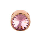 Schuivers met Rivoli Light Rose 12mm (ID 10x2mm) roségoud