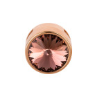 Slider rose gold 14mm (ID 10x2mm) with Rivoli in Blush Rose 12mm 24K rose gold plated