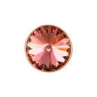 Passante con Rivoli Rose Peach 12mm (ID 10x2mm) oro rosa
