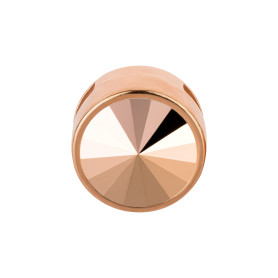 Slider oro rosa 14mm (ID 10x2mm) con Rivoli in Crystal...