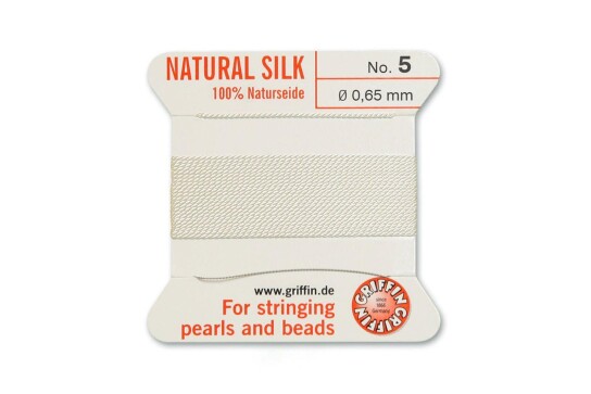 GRIFFIN pearl silk White N°5 ø0.65mm