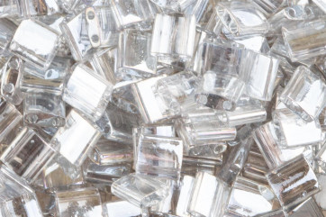 TL1881  Tr Silver Gray Gold Luster 5x5x1,9mm Miyuki Tila...